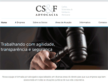 Tablet Screenshot of csfadvocacia.com.br